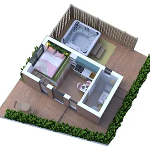  Appartement Les 2 Fees - Jacuzzi - Deco Feerique